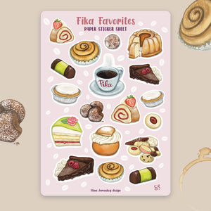 Klistermärkesark- Fika favourites