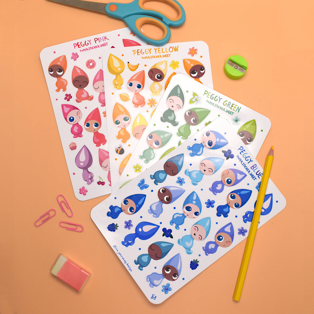 Sticker sheets - Peggy
